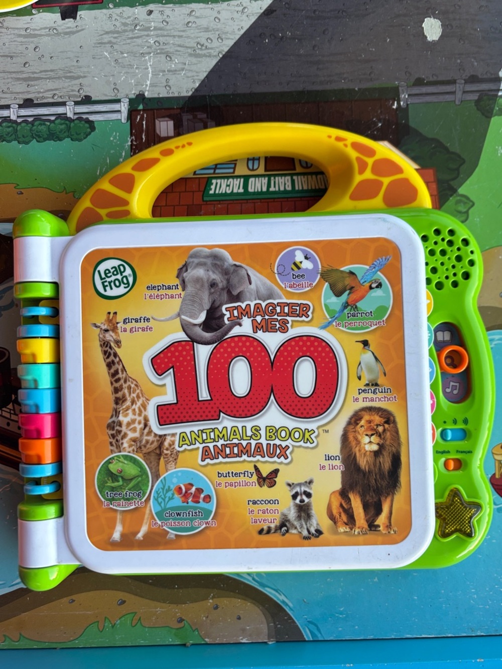 LeapFrog 100 Animals Interactive Learning Book - Yellow and Green
